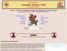 Tablet Screenshot of nuclearfaq.ca